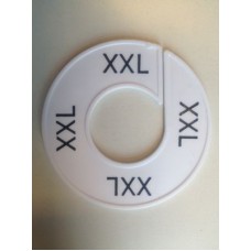 Maatring 9cm wit/zw XXL Td05601905